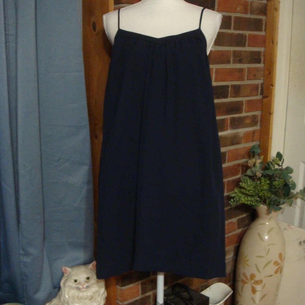 Banana Republic Navy Blue Spaghetti Strap Dress 4P